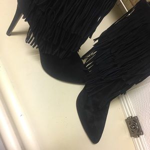 Steve Madden Fringe Boots  sz 10